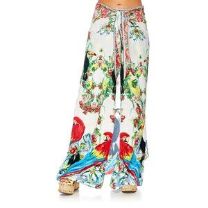 Camilla One Flew Over Loose Trouser With Tie Front Size Large b132